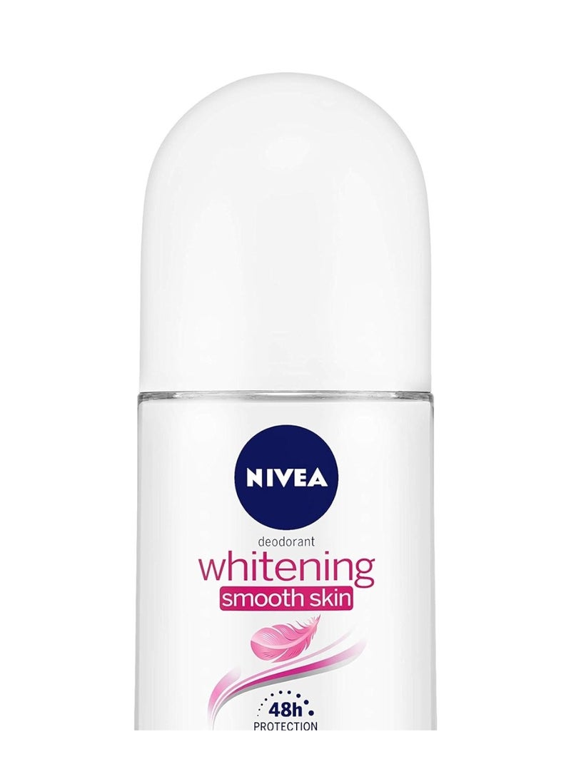 نيفيا رول أون لتفتيح وتنعيم البشرة للنساء، 50 مل (عبوة من 4 قطع) - Image 4